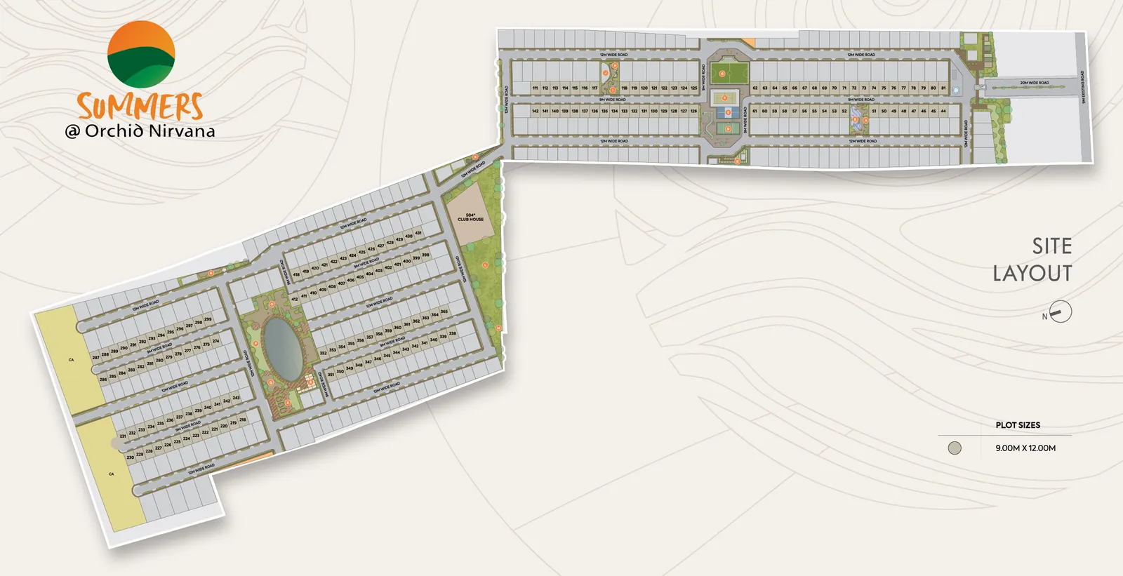 Plot 1 - 9.00M × 12.00M (30' × 40')